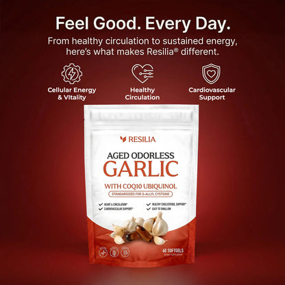 Resilia Aged Odorless Garlic benefits