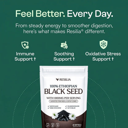 Resilia Ethiopian Black Seed Oil softgels